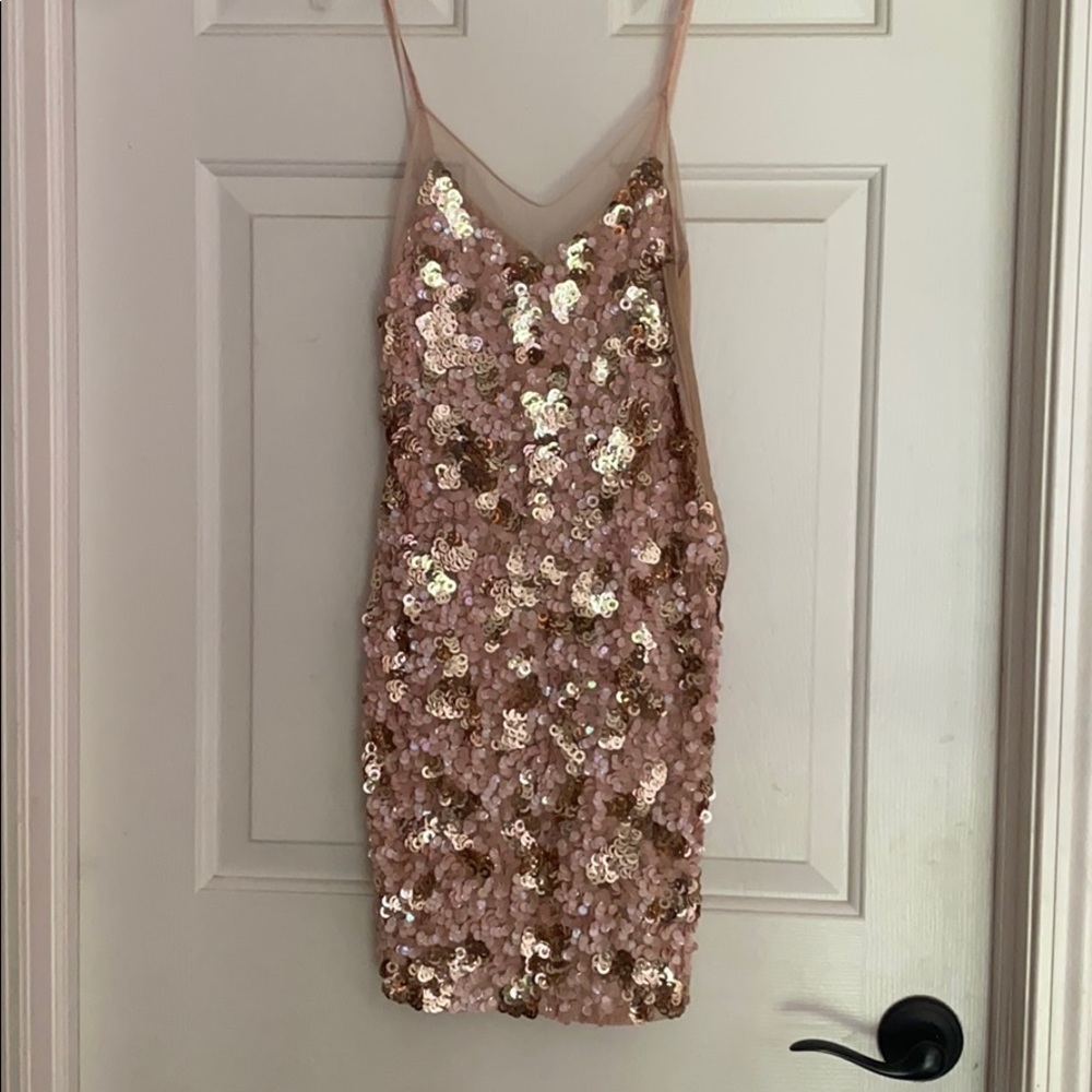 hours brand sequin dress